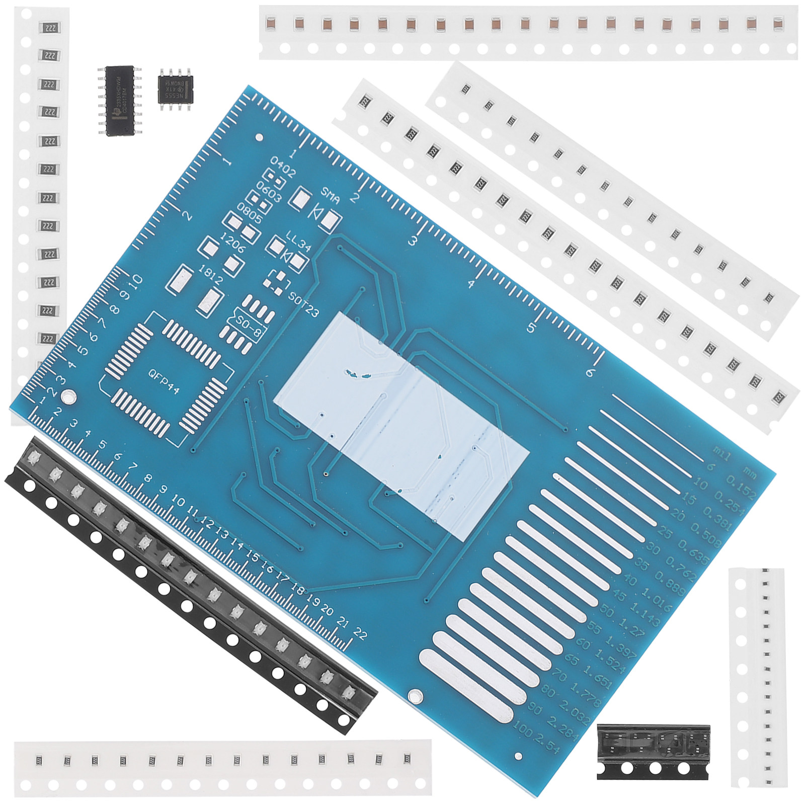 Diy Electronics Project Kit - ชุดฝึกบัดกรี 1 ชุด พร้อมแผงวงจร PCB และส่วนประกอบอิเล็กทรอนิกส์
