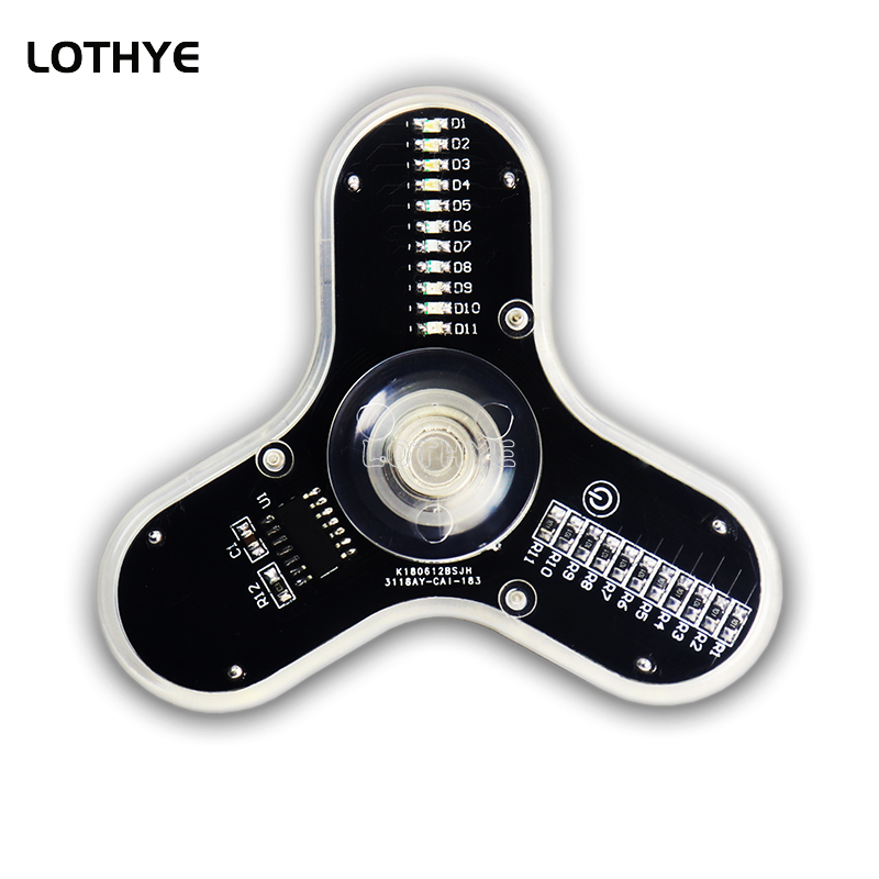 Diy Electronics Project Kit - LED Fidget Spinner ผลิตลําโพงบรรยากาศ DIY Electron