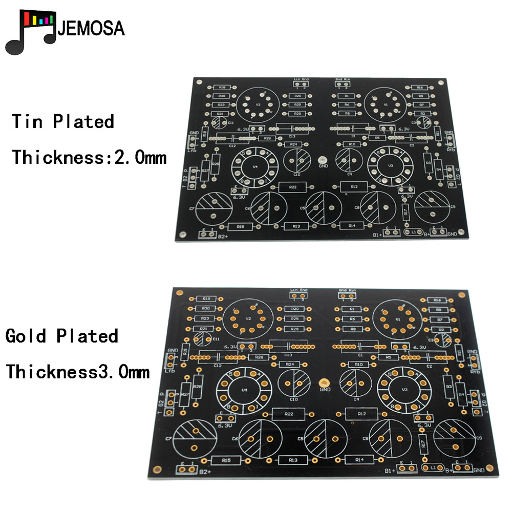 Diy Audio Electronics Kit - โครงการ DIY Audio Single-ended เครื่องขยายเสียงบอร์ด 185*125